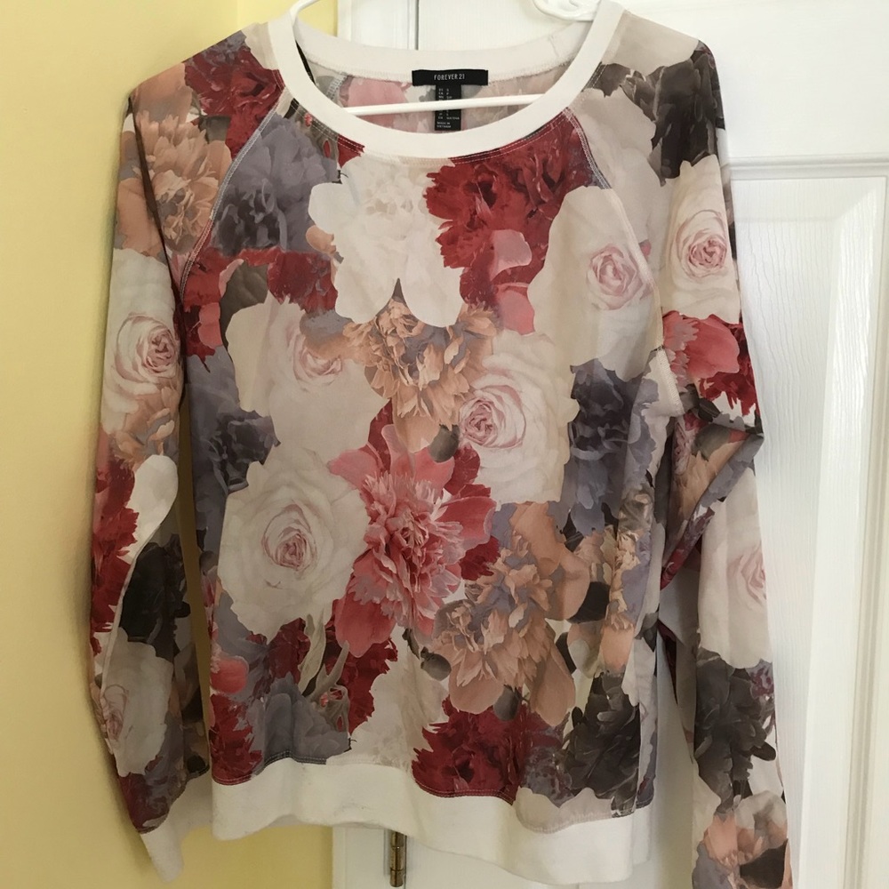 Long sleeve floral shirt